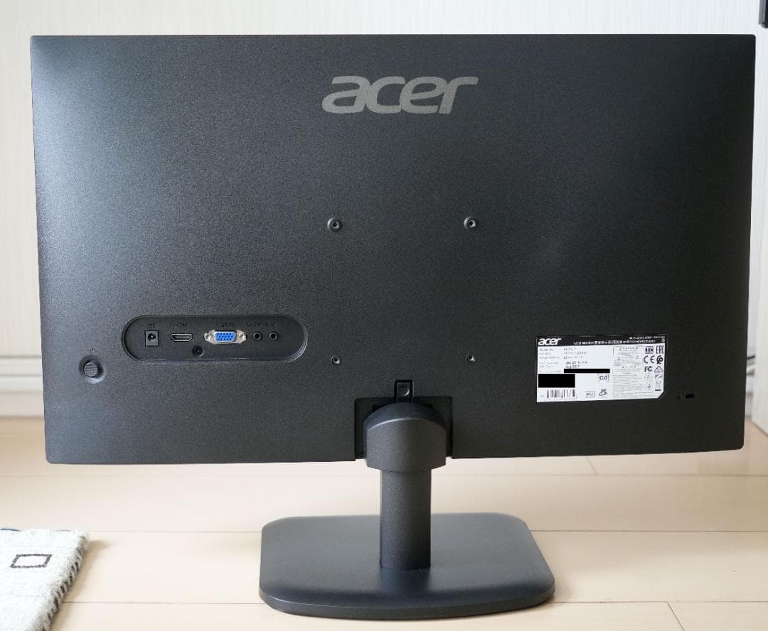 acer ブラック モニター ek241y ディスプレイ