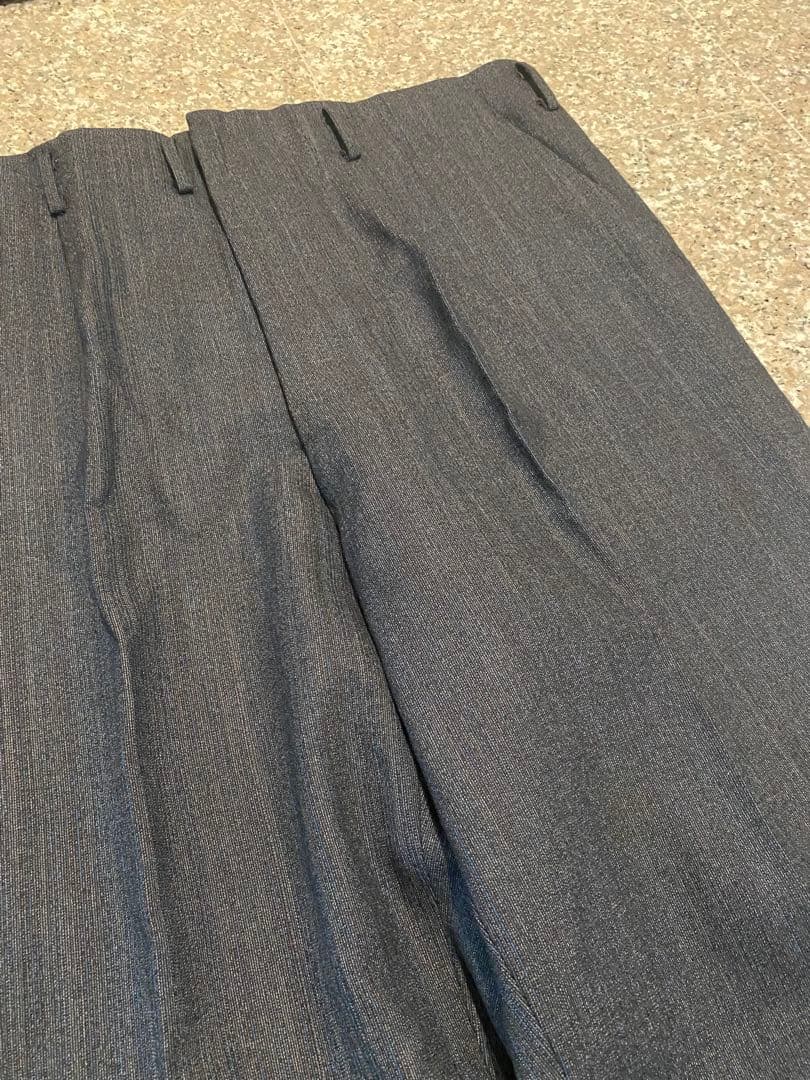 60s vintage 【ウール　ワイドスラックス　ストライプ　極太　高級】