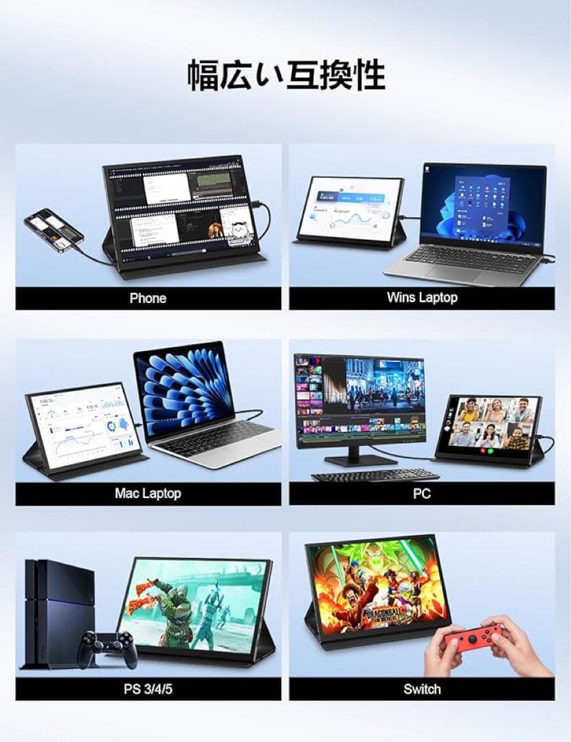 ❤️1品限り❤️モバイルモニター 10.5インチ 超軽量350g FHD 1280P