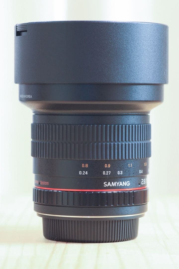 SAMYANG F2.8/10mm 超広角レンズ　キヤノンEF-Sマウント