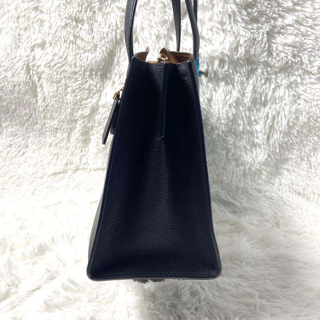 【COACH】美品！2way レザー　ハンドバッグ　ショルダーバック　ブラック