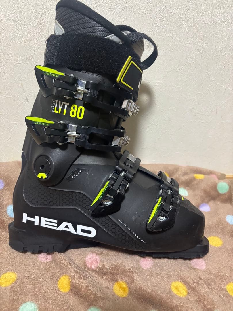 HEAD LYT 80 スキーブーツ ブラック/イエロー25cm〜25.5cm