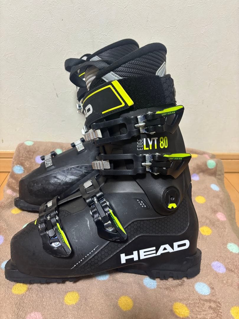 HEAD LYT 80 スキーブーツ ブラック/イエロー25cm〜25.5cm