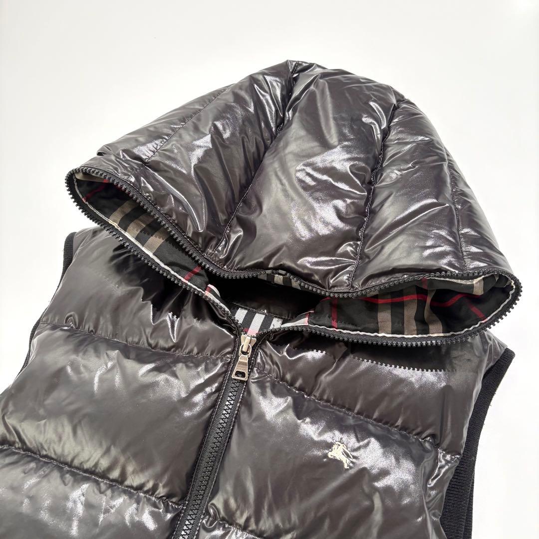 【極美品】BURBERRY BLACK LABEL ダウンベスト チェック M