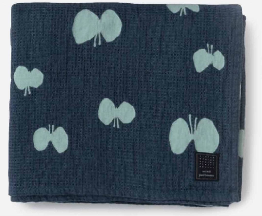 新品　ミナペルホネン　コットンリネンブランケット　hana hane