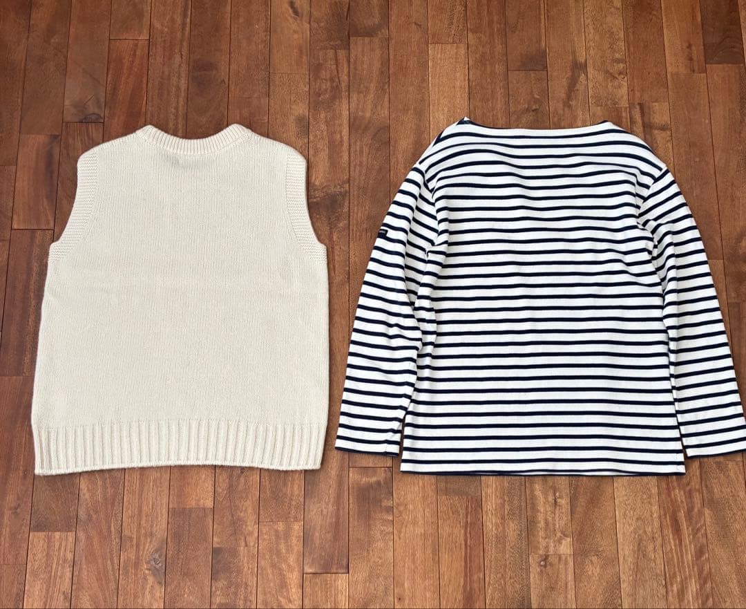 2点セット　　SETTO コンフォートニットベスト＋セントジェームのボーダー