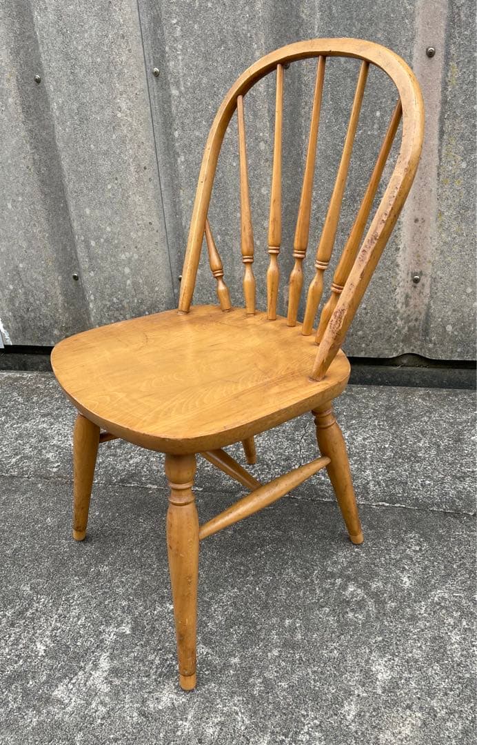 ビンテージ/飛騨家具/WINDS/太平/ウィンザーチェア/フープバックチェア/②