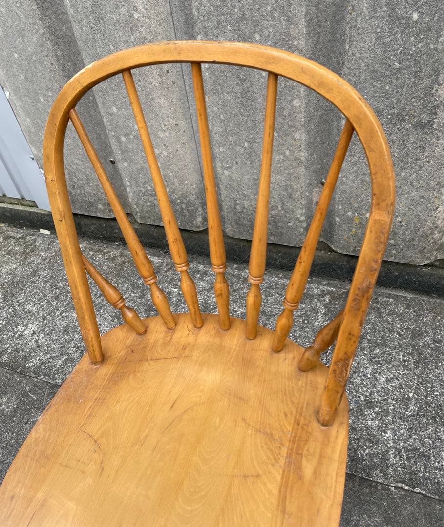 ビンテージ/飛騨家具/WINDS/太平/ウィンザーチェア/フープバックチェア/②
