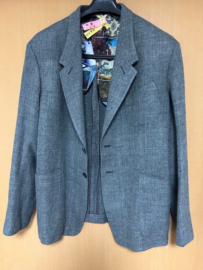 ポールスミス グレーテーラードジャケットXLXクリーニング済 PAULSMITH