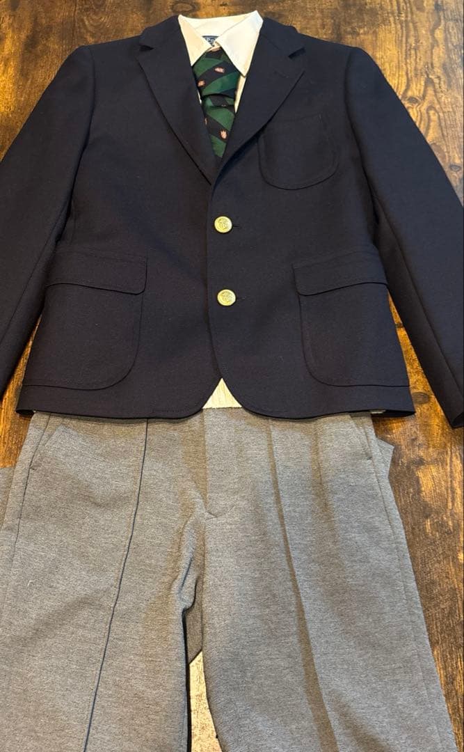 ジェイプレス　男の子　スーツ5点セット　卒服　フォーマルスーツ　140cm