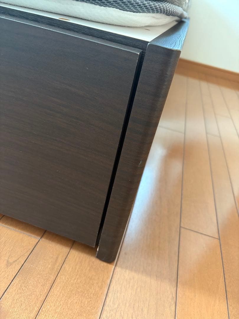 N-sleep クイーンベッドフレーム 2枚マットレス付き