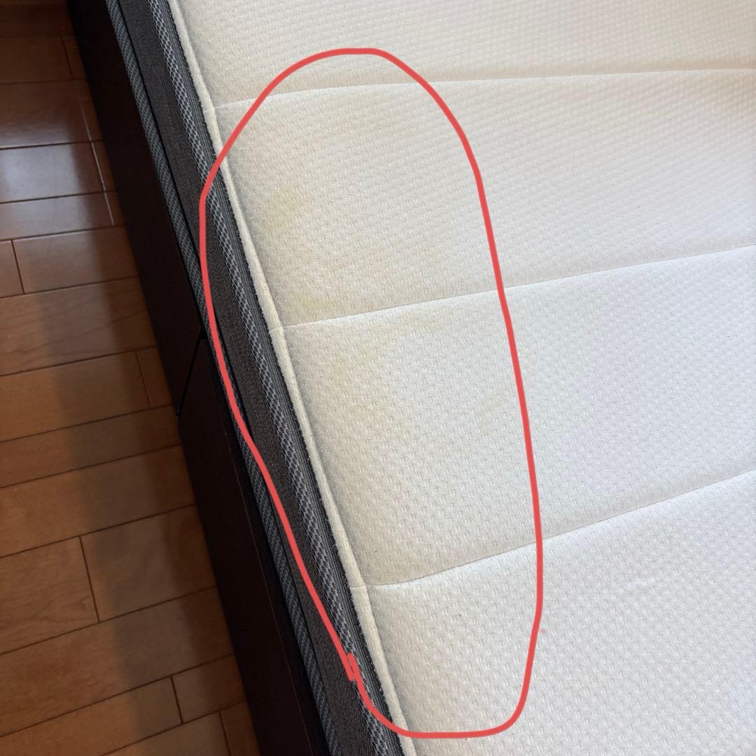 N-sleep クイーンベッドフレーム 2枚マットレス付き