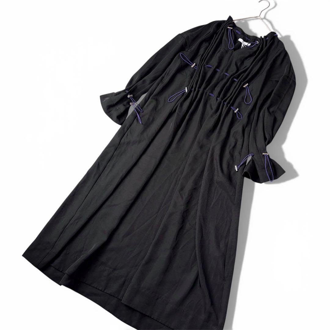 ￼ 【新品未使用】UN3D アンスリード　ドローストリングワンピース　黒　36