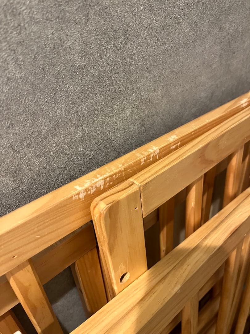 そいねーる＋ロング マットレス付き ナチュラル　ベビーベッド キャスター付き