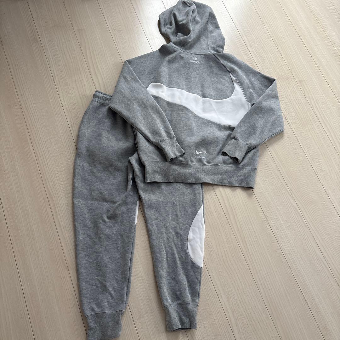 Nike フーディー スウェットパンツセット Lグレー