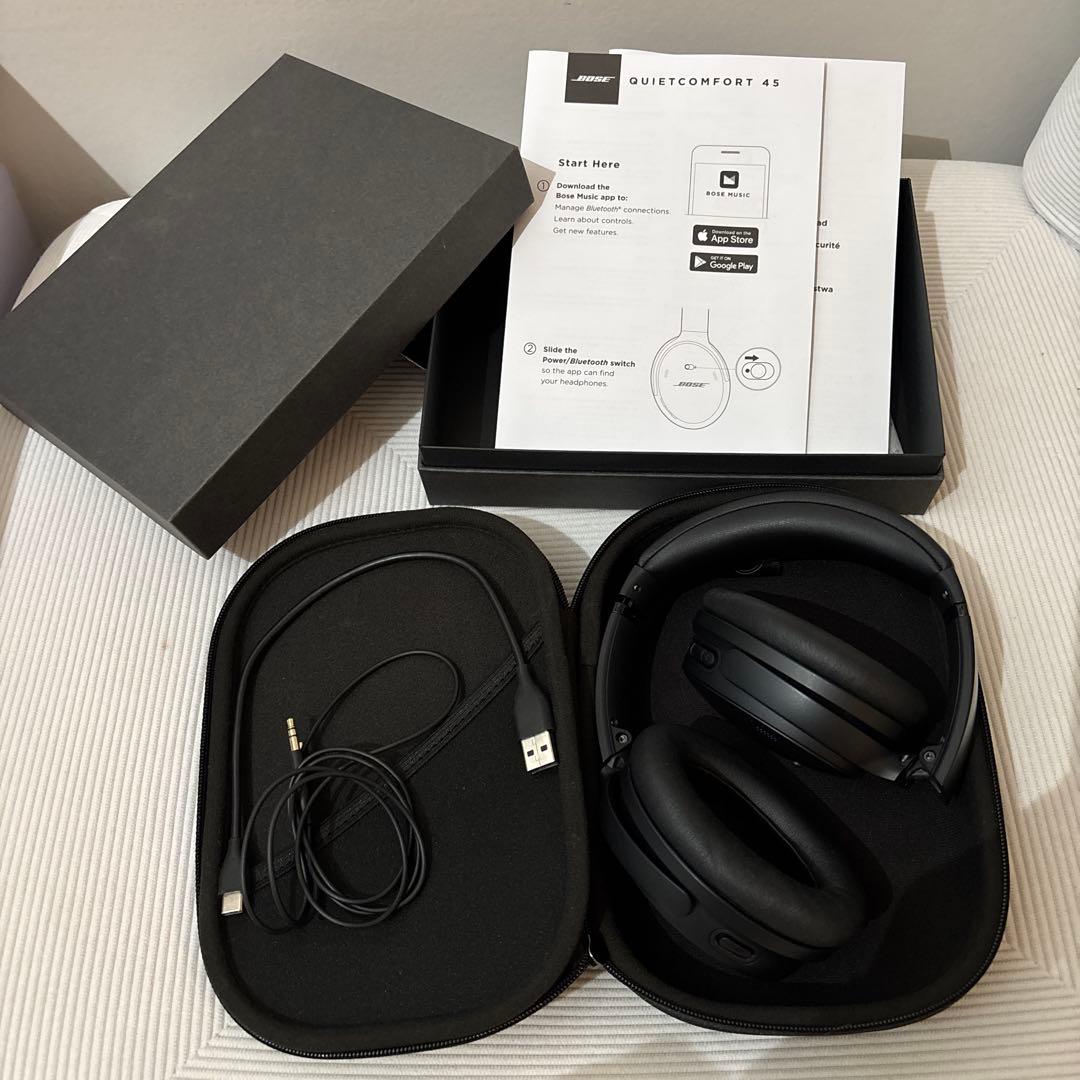 ヘッドホン BOSE QUIETCOMFORT 45 BLACK