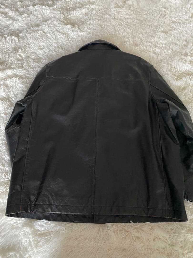 SKOOKUM / スクーカム 別注 バッファローレザー カバーオール　茶芯