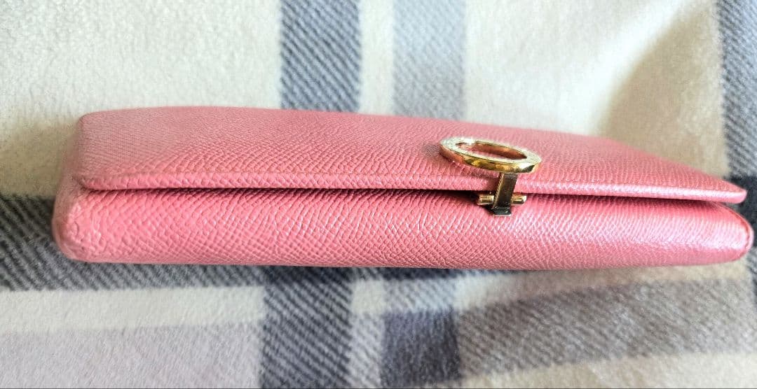 【美品】正規品！BVLGARI ピンク レディース長財布