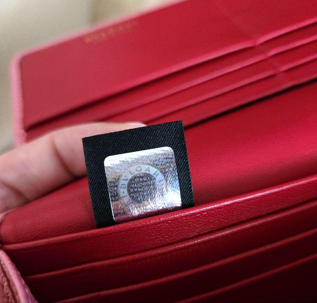 【美品】正規品！BVLGARI ピンク レディース長財布