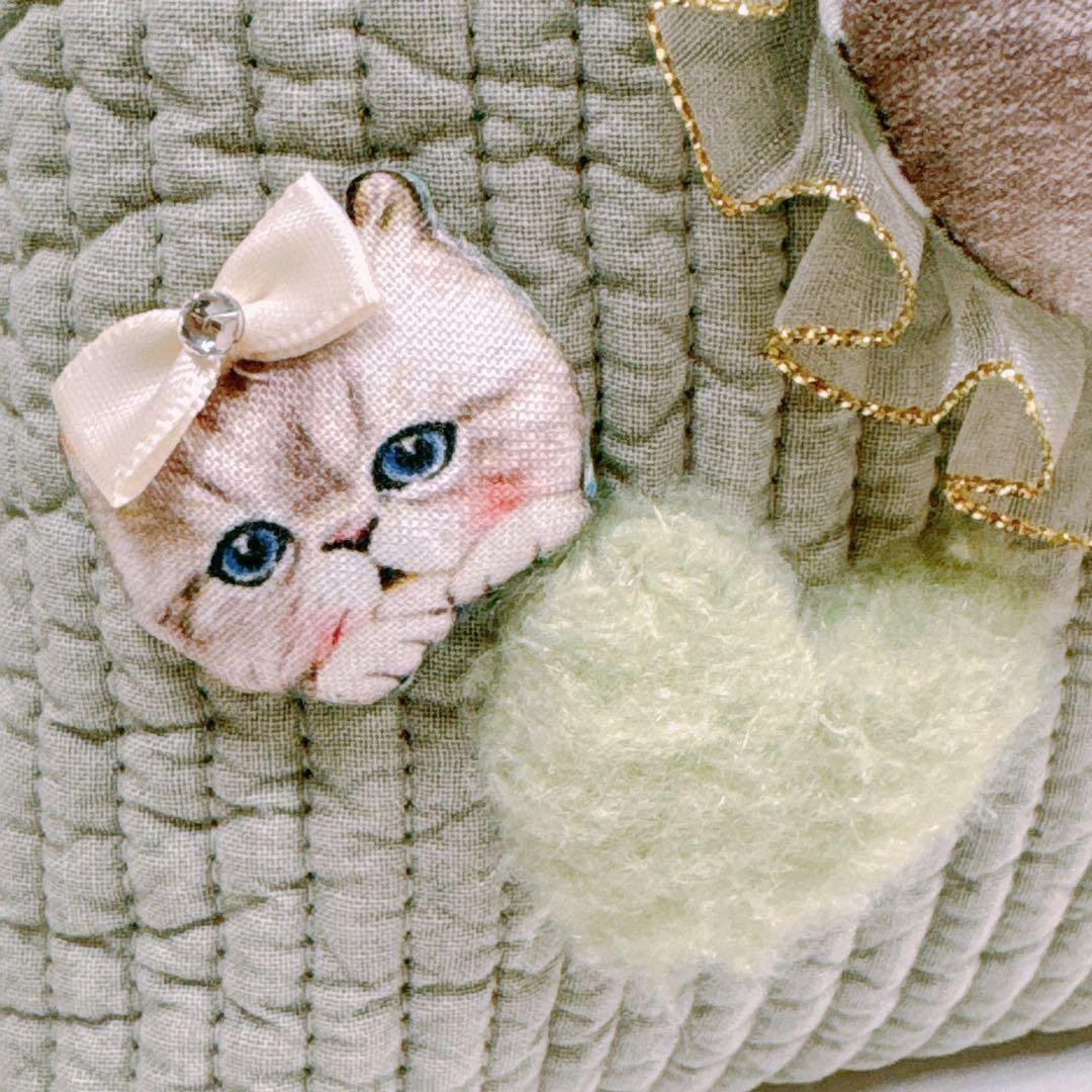 ゆ*ら様 コヤンイサムチョン♡ルミちゃんのインド刺繍×若草ヌビスマホショルダー♡