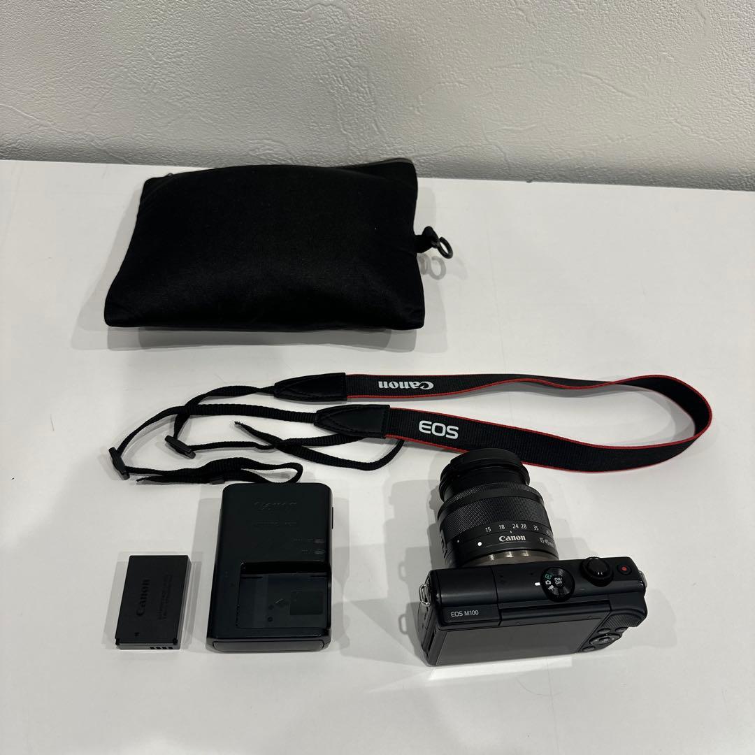Canon EOS M100 ミラーレスカメラ 15-45mmレンズ付き