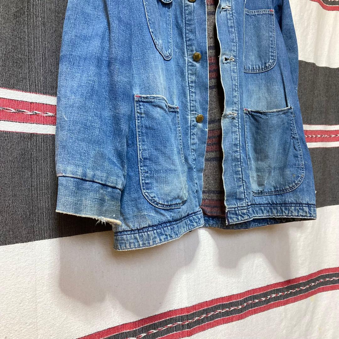 60s USA製 Sears ボロの美学カバーオールジャケット XLサイズ 希少