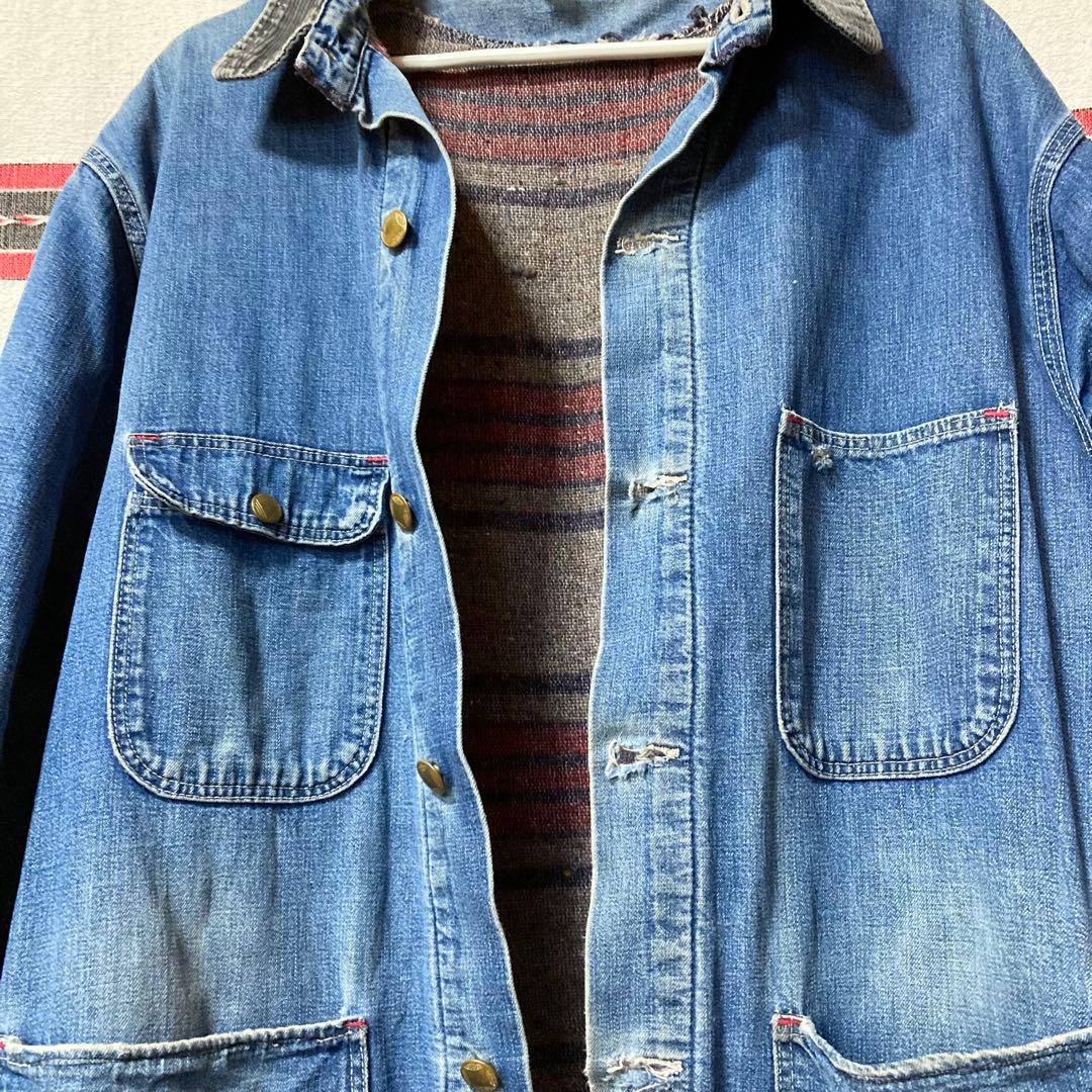 60s USA製 Sears ボロの美学カバーオールジャケット XLサイズ 希少