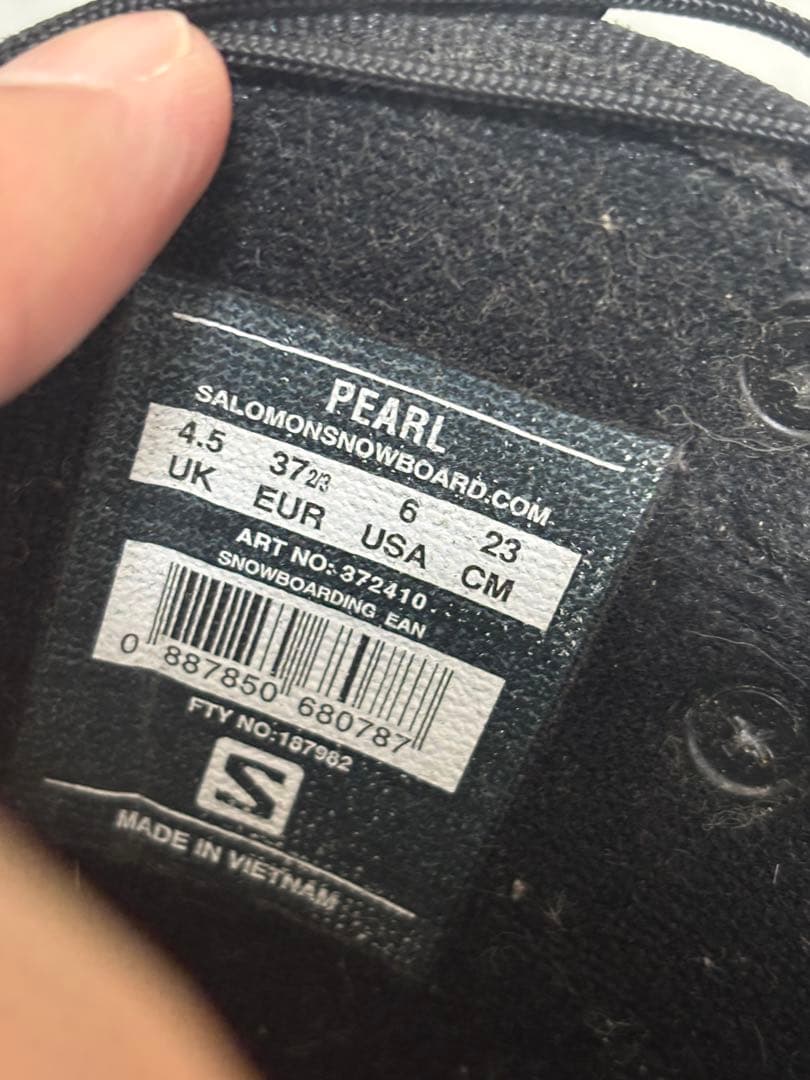 SALOMON PEARL スノーボード　ブーツ　サロモン　パール　23センチ