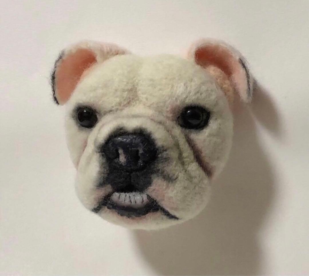 羊毛フェルト　オーダー　EブルFブルブリー　顔半立体