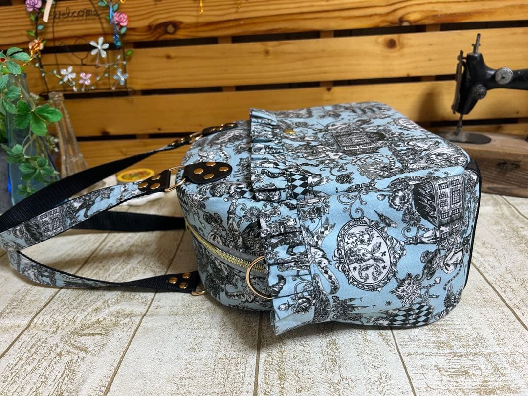 love♡kokka. 長靴を履いた猫　超レア生地　サイドpボストンバッグ