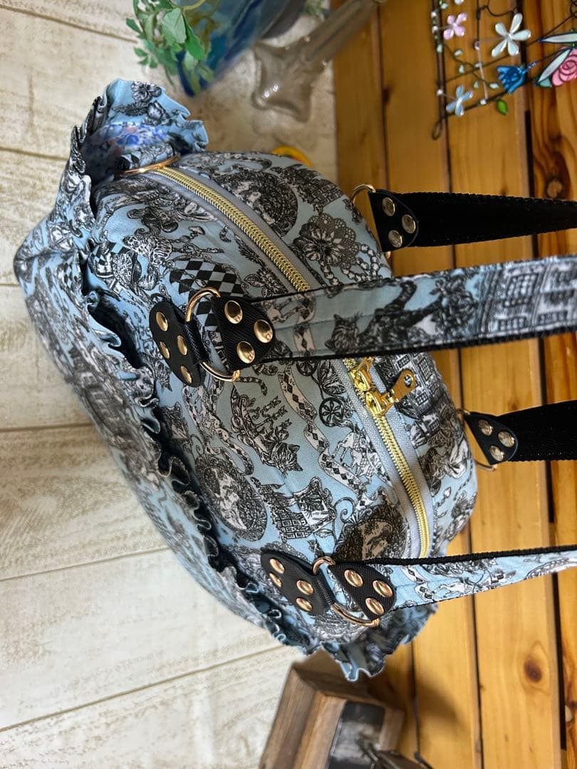 love♡kokka. 長靴を履いた猫　超レア生地　サイドpボストンバッグ