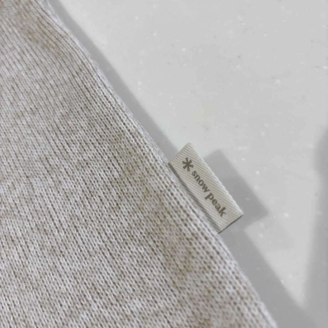  peakスノーピーク ニット　カーディガン　ライトベージュ　M