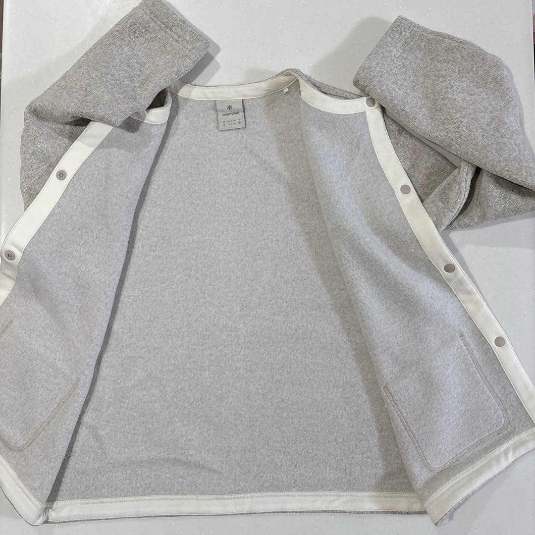  peakスノーピーク ニット　カーディガン　ライトベージュ　M