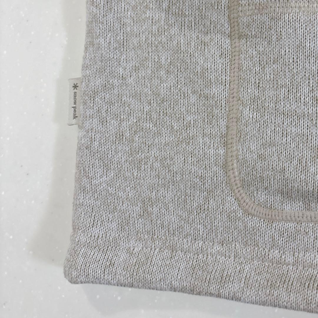  peakスノーピーク ニット　カーディガン　ライトベージュ　M