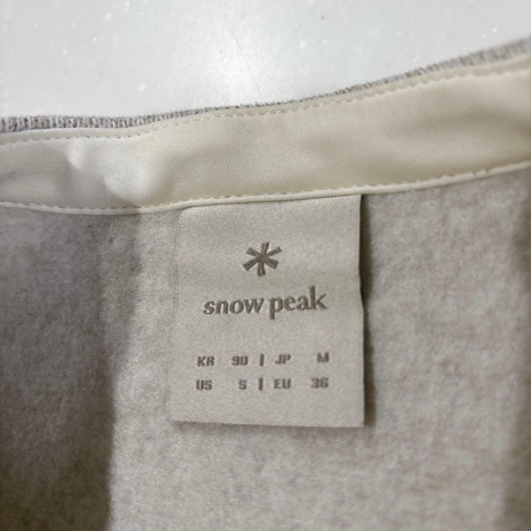  peakスノーピーク ニット　カーディガン　ライトベージュ　M