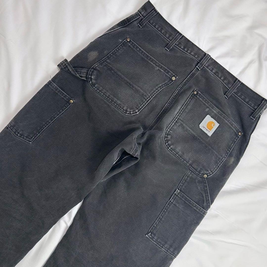 USA製 フェード Carhartt カーハート ダブルニー ペインターパンツ