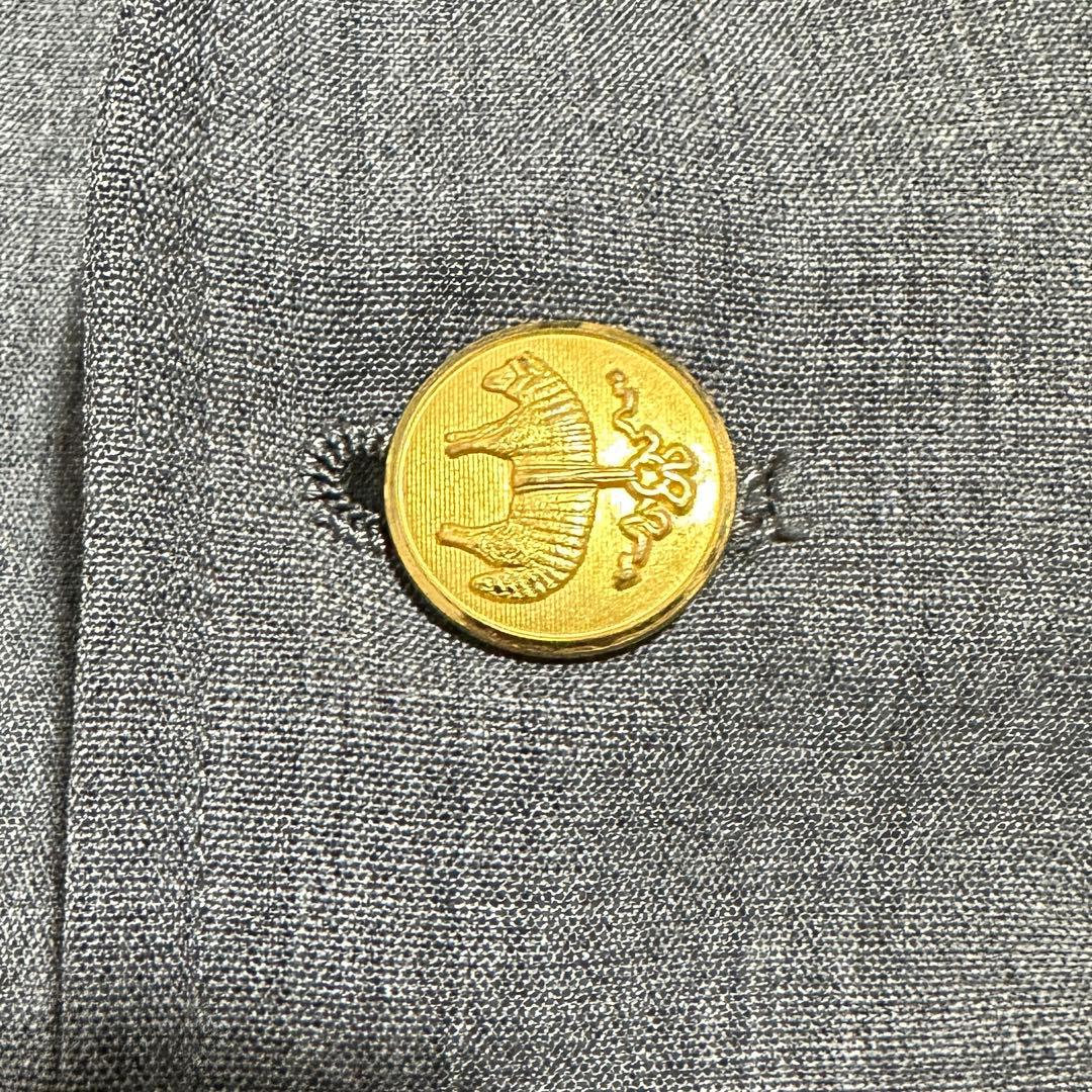 M〜L✨ブルックスブラザーズ　金ボタン　ブレザー　テーラードジャケット　グレー