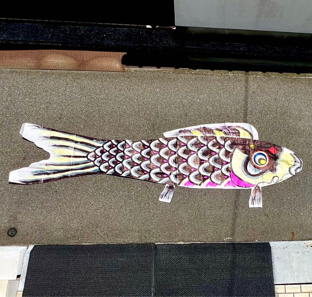 鯉のぼり 長さ3m90cm 縦1m (骨董)