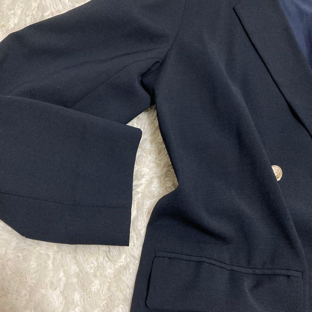 リヴドロワ ストレッチツイルテーラードジャケット ネイビー