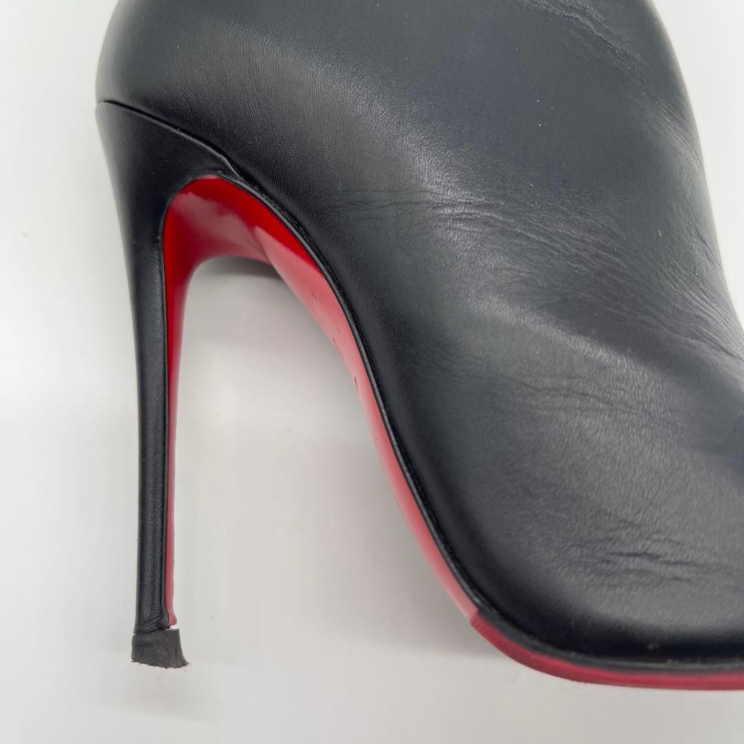 ウ*ン様 クリスチャンルブタン ショートブーツ 34.5 ブラック