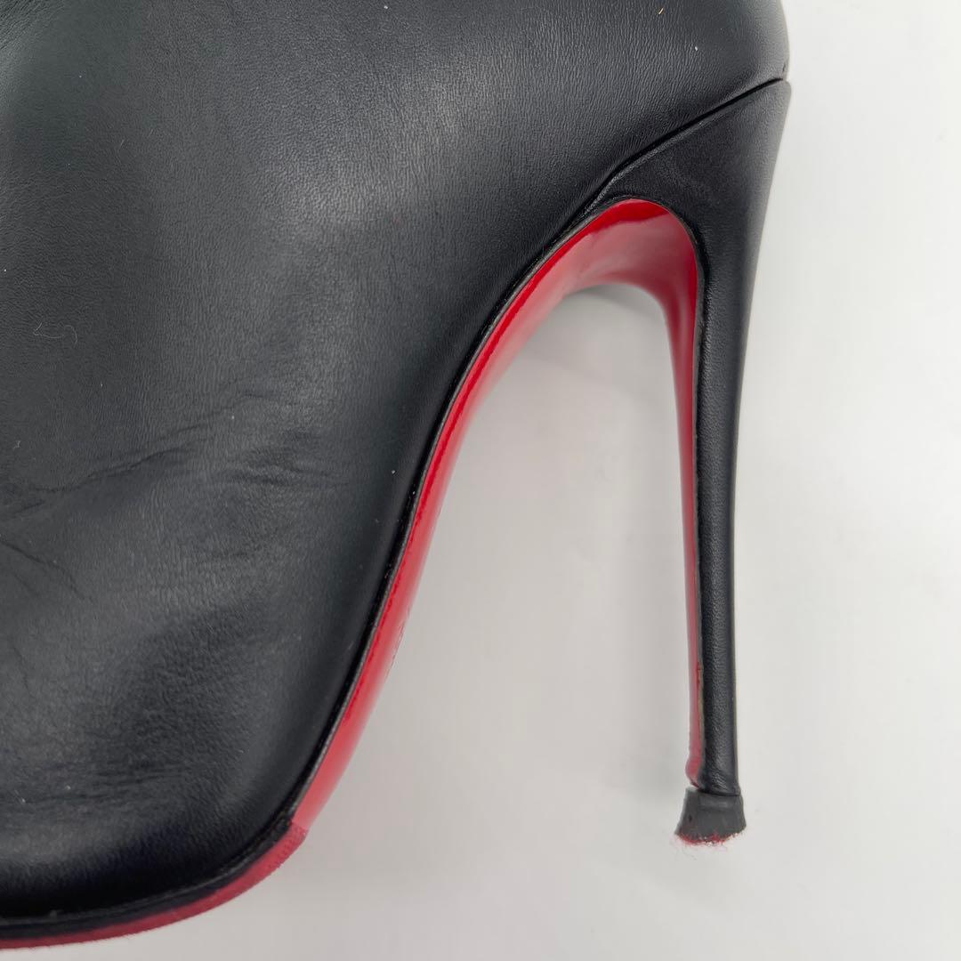 ウ*ン様 クリスチャンルブタン ショートブーツ 34.5 ブラック