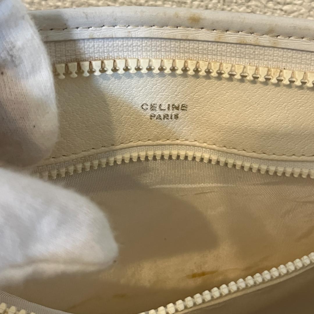 CELINE セリーヌ クラッチバッグ セカンドバッグ マカダム ホワイト 白