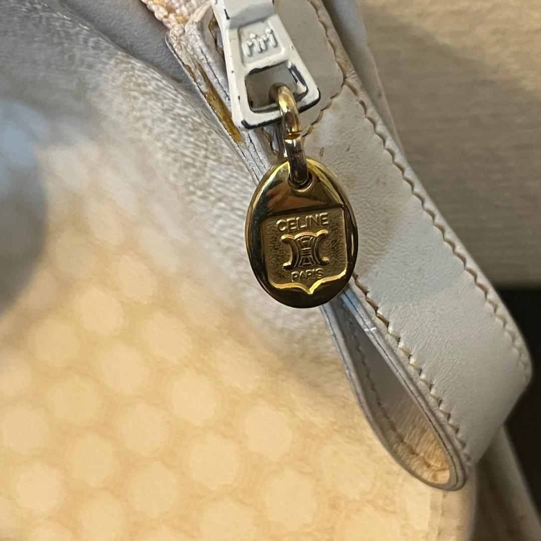 CELINE セリーヌ クラッチバッグ セカンドバッグ マカダム ホワイト 白