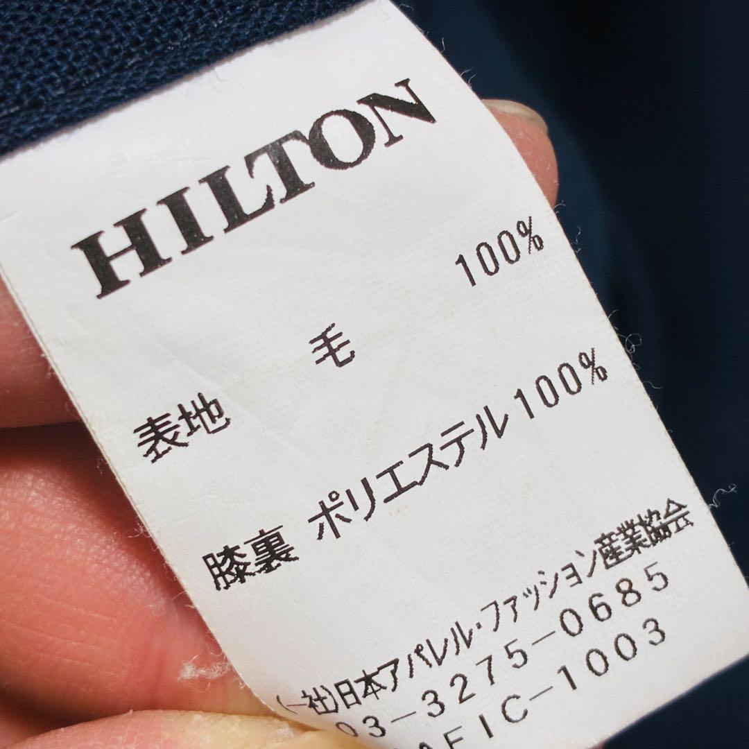 【良品】ヒルトン　ロロピアーナ　スーツ　セットアップ　ネイビー　YA5