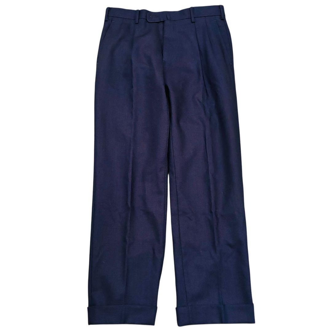 【良品】ヒルトン　ロロピアーナ　スーツ　セットアップ　ネイビー　YA5