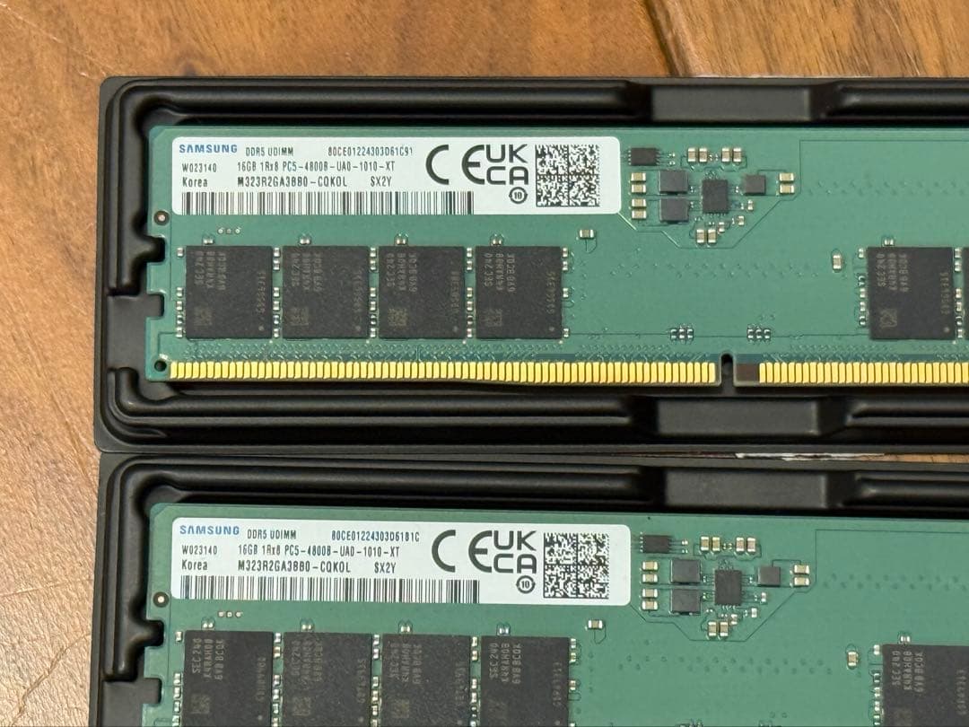 Samsung DDR5 4800 16GB メモリ ×2 32GB
