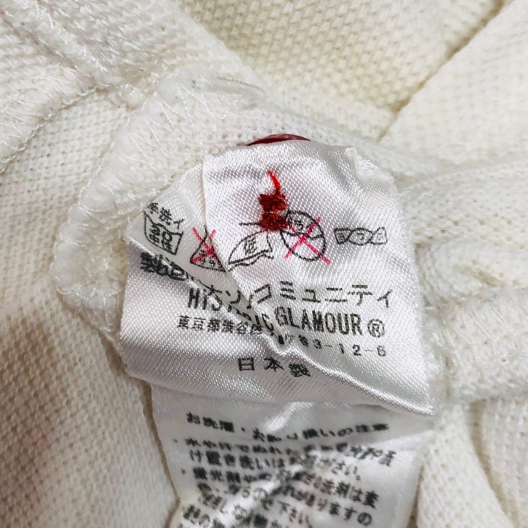 【入手困難】ヒステリックグラマー ビッグロゴ ヒスガール 半袖ポロシャツ 白