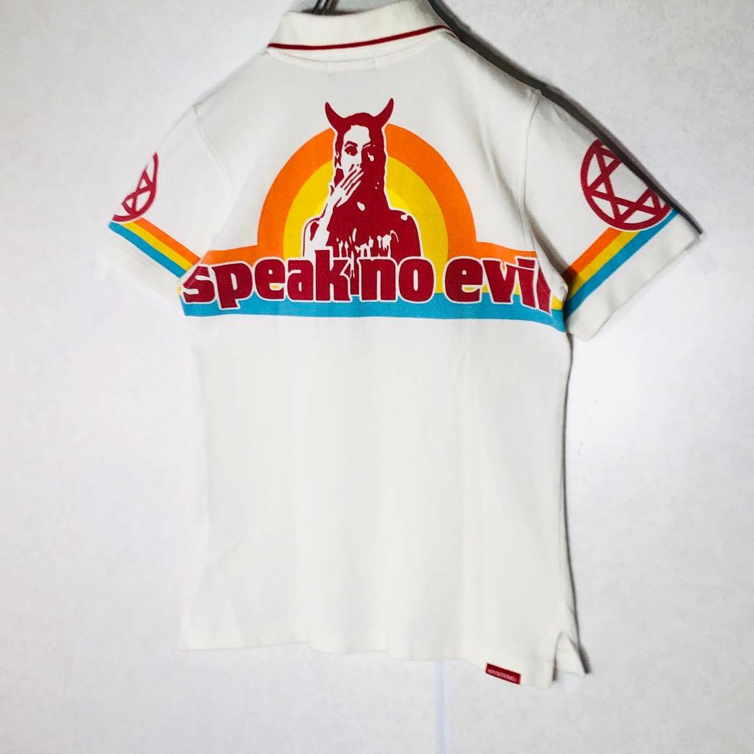 【入手困難】ヒステリックグラマー ビッグロゴ ヒスガール 半袖ポロシャツ 白