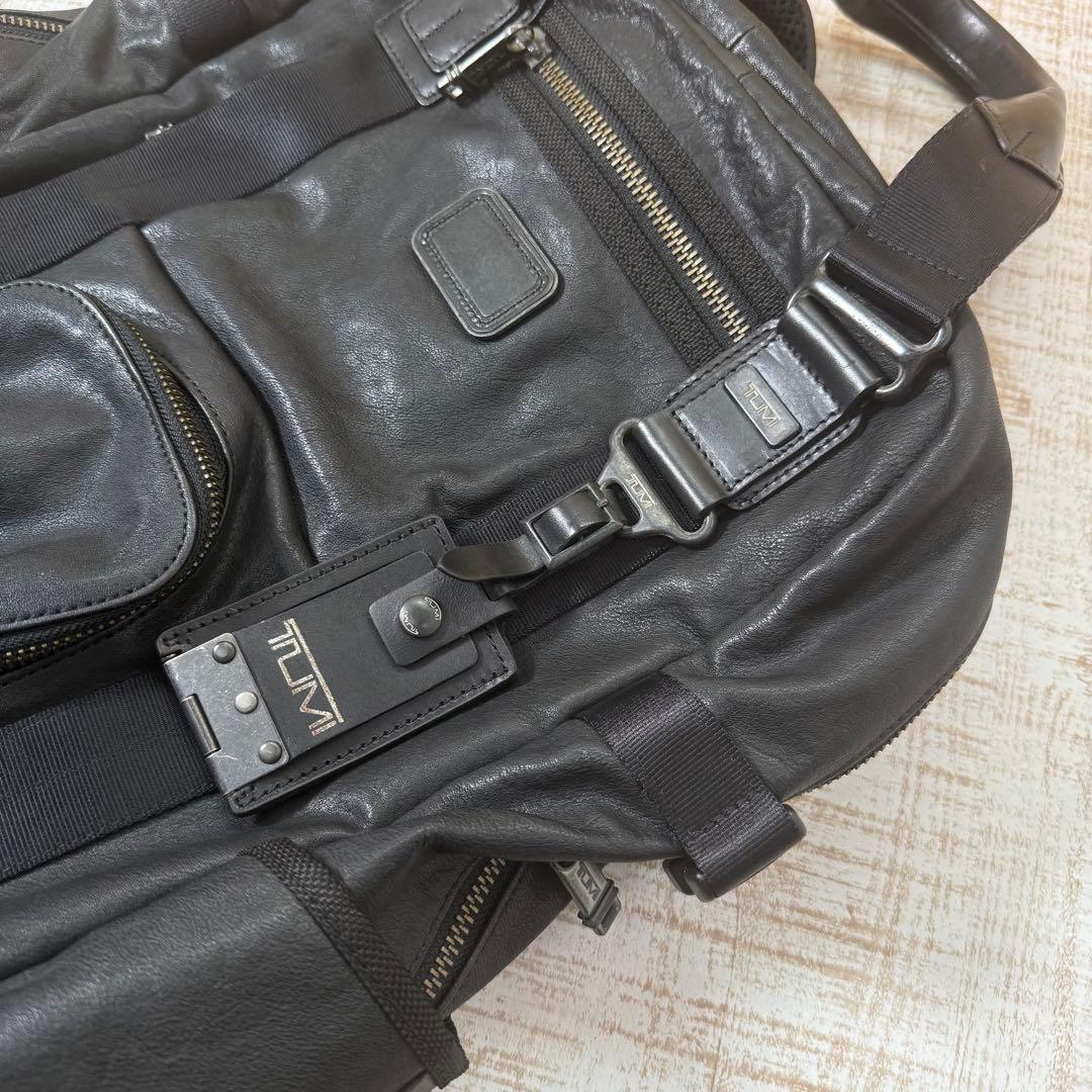 【希少】TUMI アルファブラボー レザーバックパック92380DH2 リュック