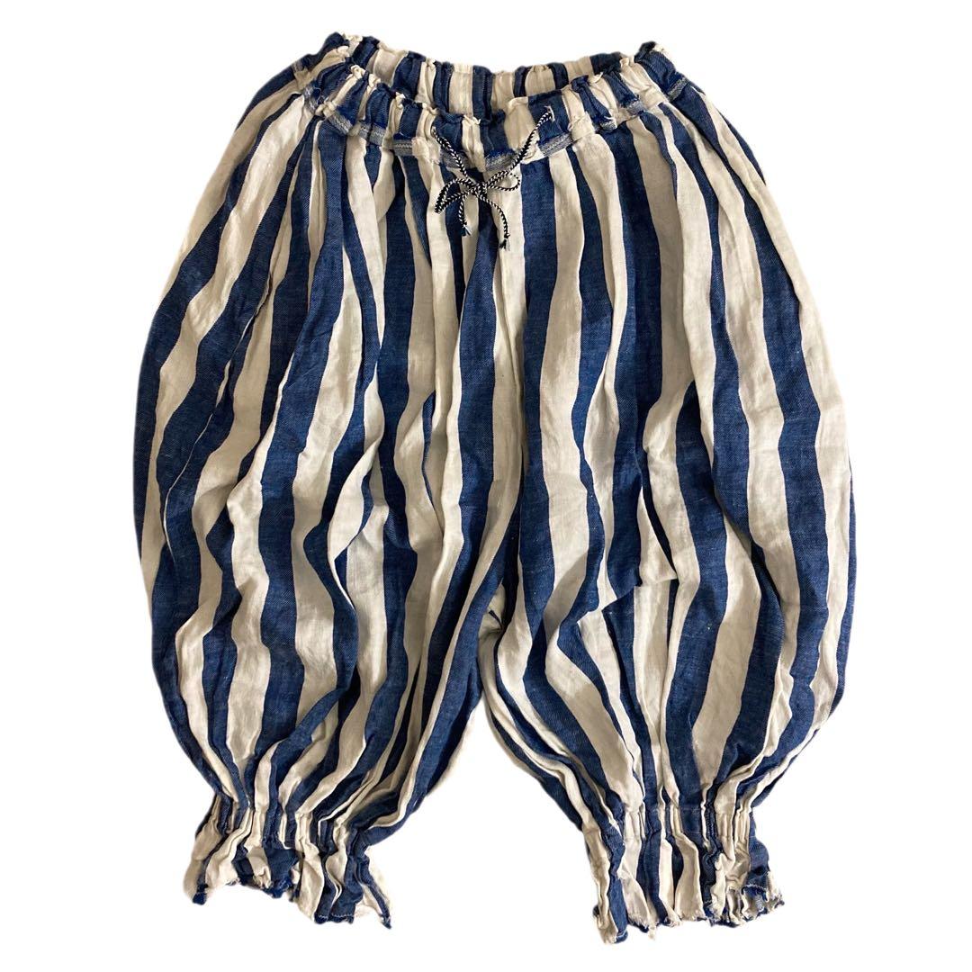 KAPITAL キャピタル リネン ストライプ パンツ